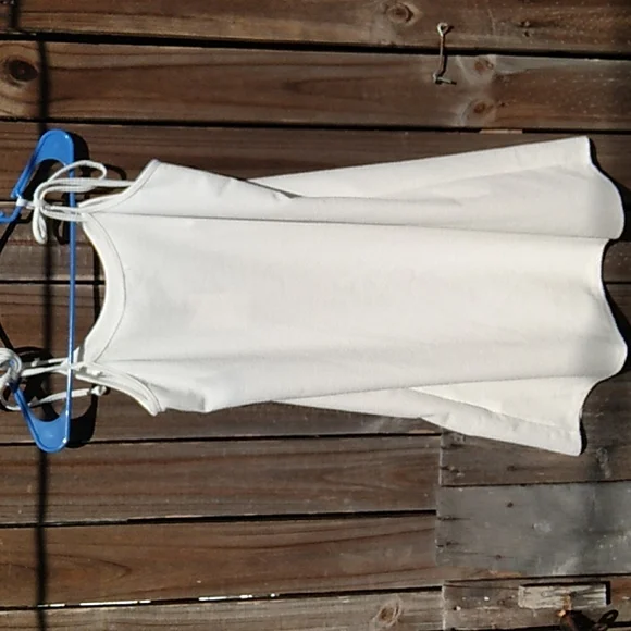 Nwt Cream Green Envelope Dress (S) - Picture 6 of 7